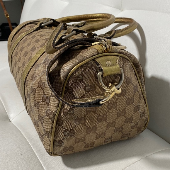 Authentic Metallic Gucci Boston Crossbody Bag - Picture 15 of 16